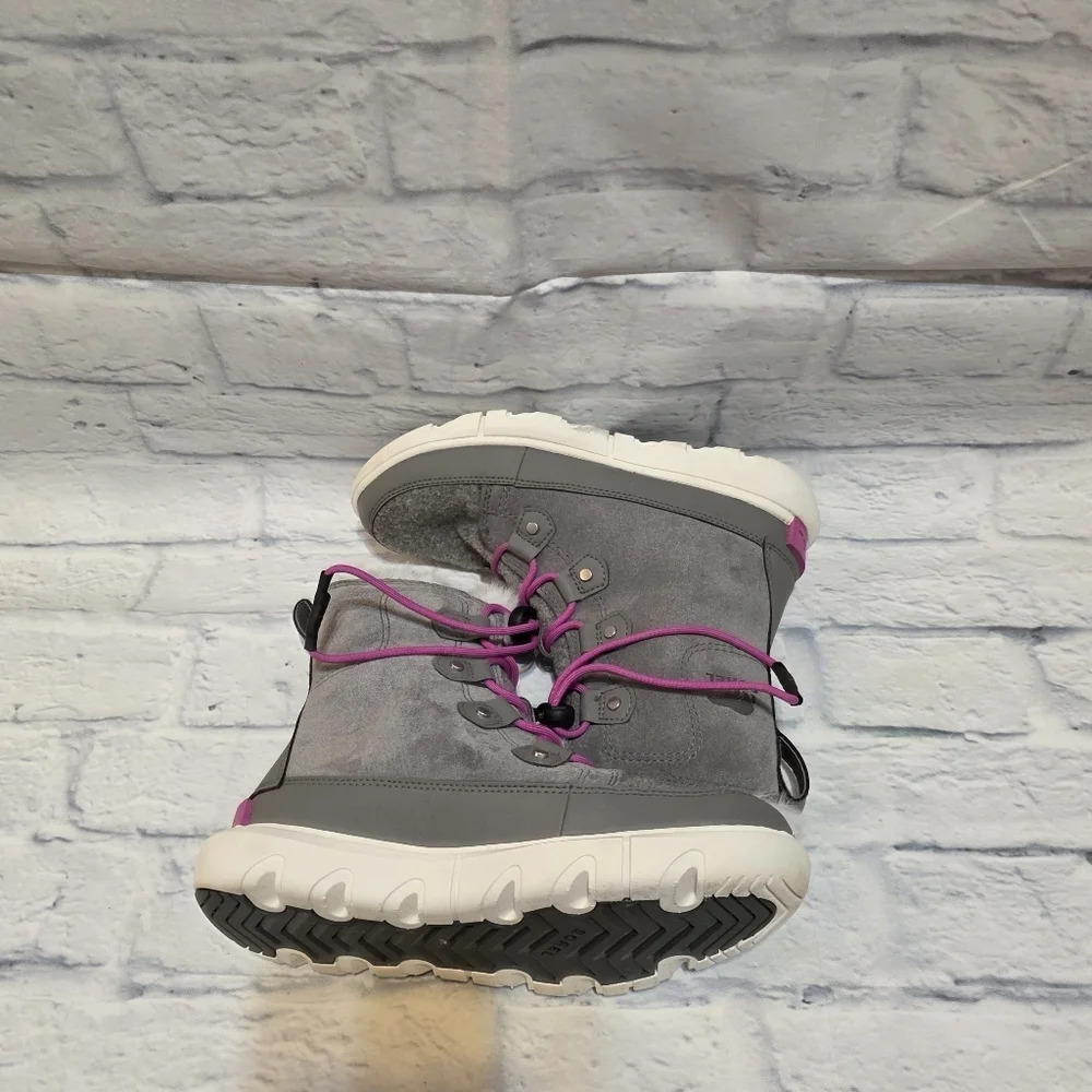 Sorel Gray and Pink Winter Boots